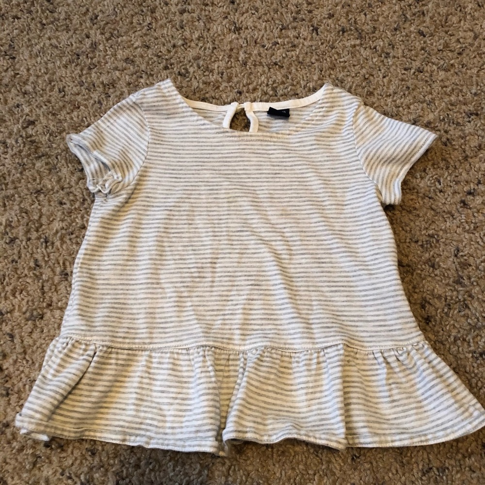 flowy striped top